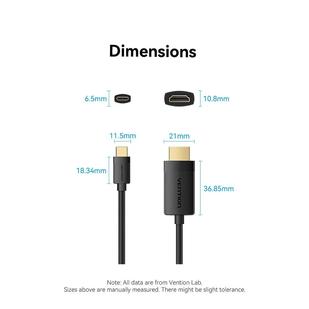 Кабель Vention USB Type C-HDMI V 2.0 2 м (CRIBH) - фото 2