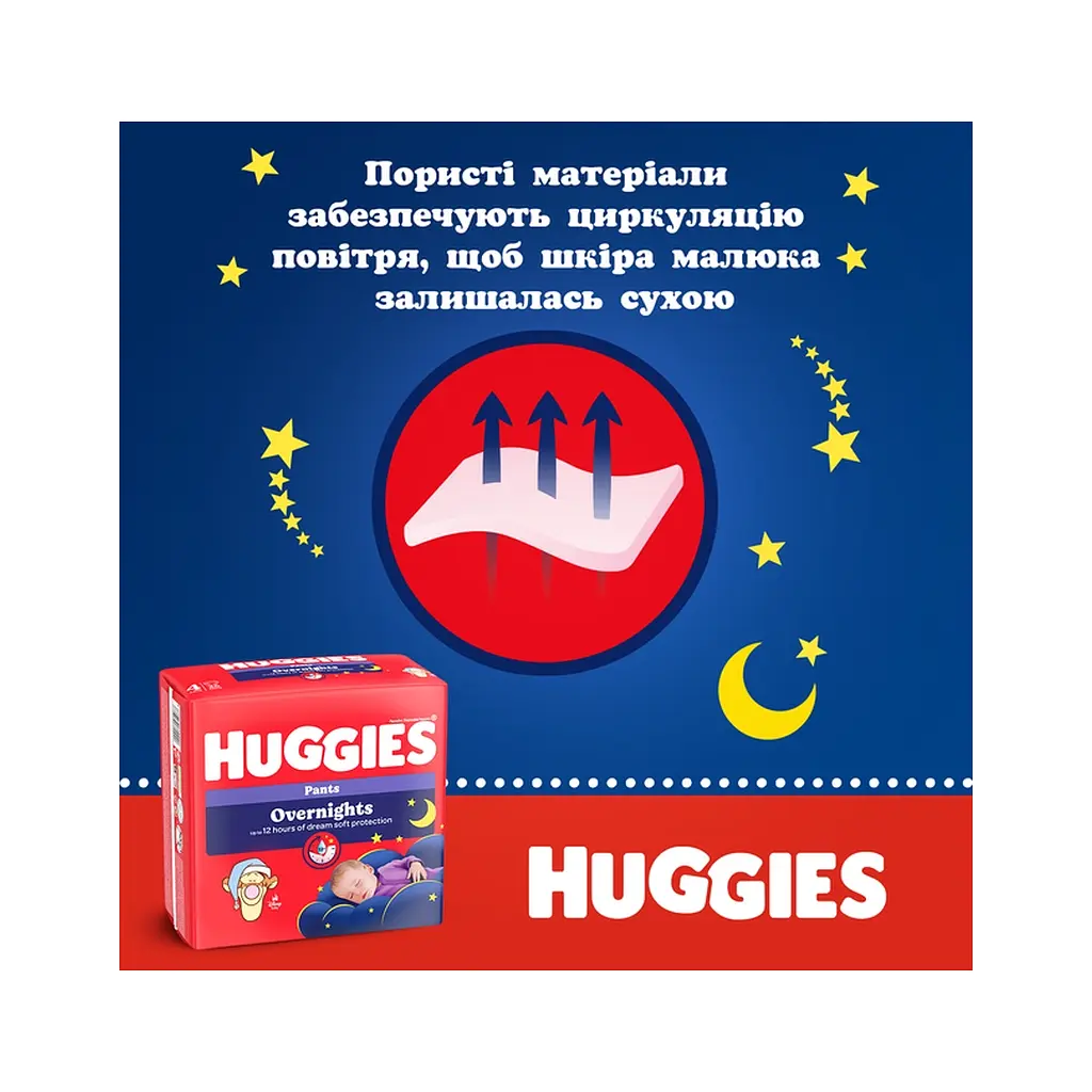 Підгузки Huggies Overnights Pants трусики 5 12-17 кг 24 шт. (5029053581095) - фото 6