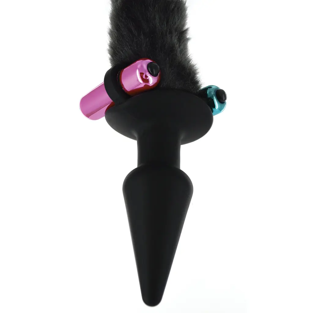 БДСМ-набір Tailz Black Cat Tail Anal Plug Mask Set рольовий у стилі кота: маска та анальна пробка з хвостом - фото 3