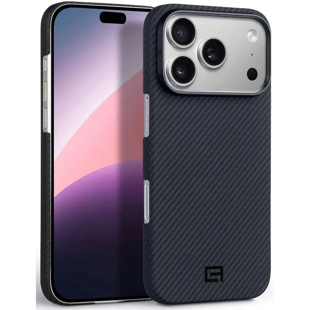 Чохол до мобільного телефона Armorstandart BlackIcon Aramid Twill MagCase Apple iPhone 18 Pro Black (ARM92840) - фото 2