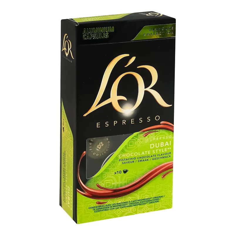 Уцінка. Кава мелена в капсулах L'OR Espresso Dubai Chocolate Style (10 шт.x 5.2 г) 52 г  - фото 3