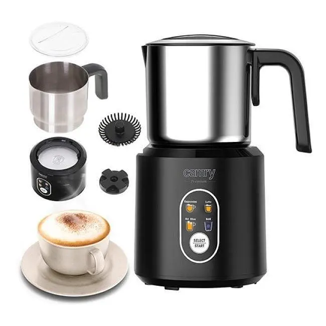 Вспениватель молока электрический Camry CR 4498 (1000 Вт, 350 мл, нержавеющая сталь) - фото 10