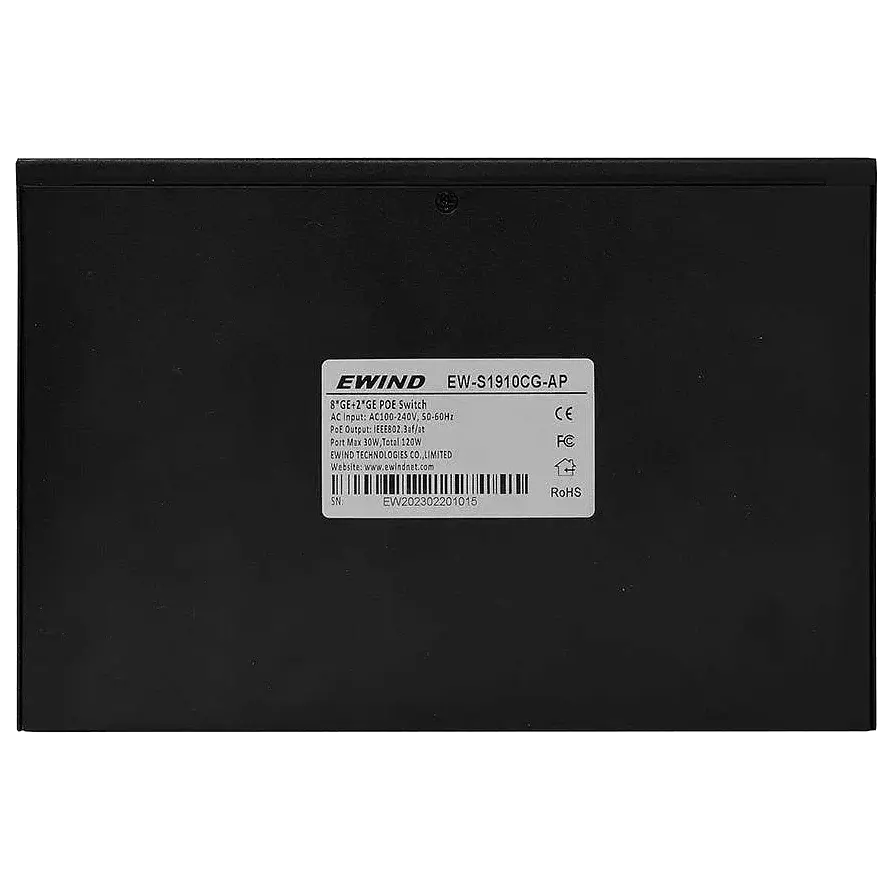 Комутатор Ewind 10 портів некерований PoE (EW-S1910CG-AP) - фото 6