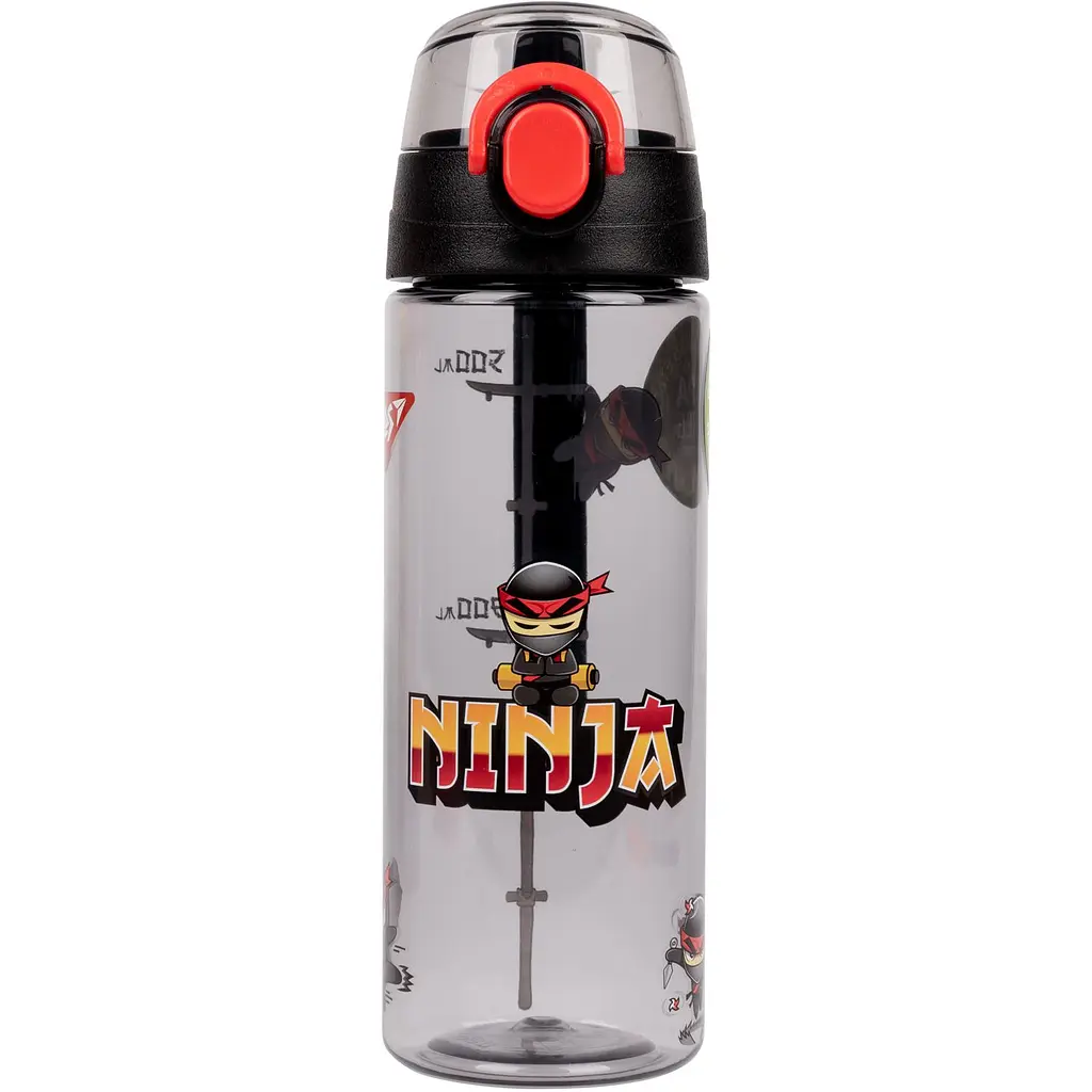 Пляшка для води Yes Ninja 620 мл сіра (707949) - фото 2
