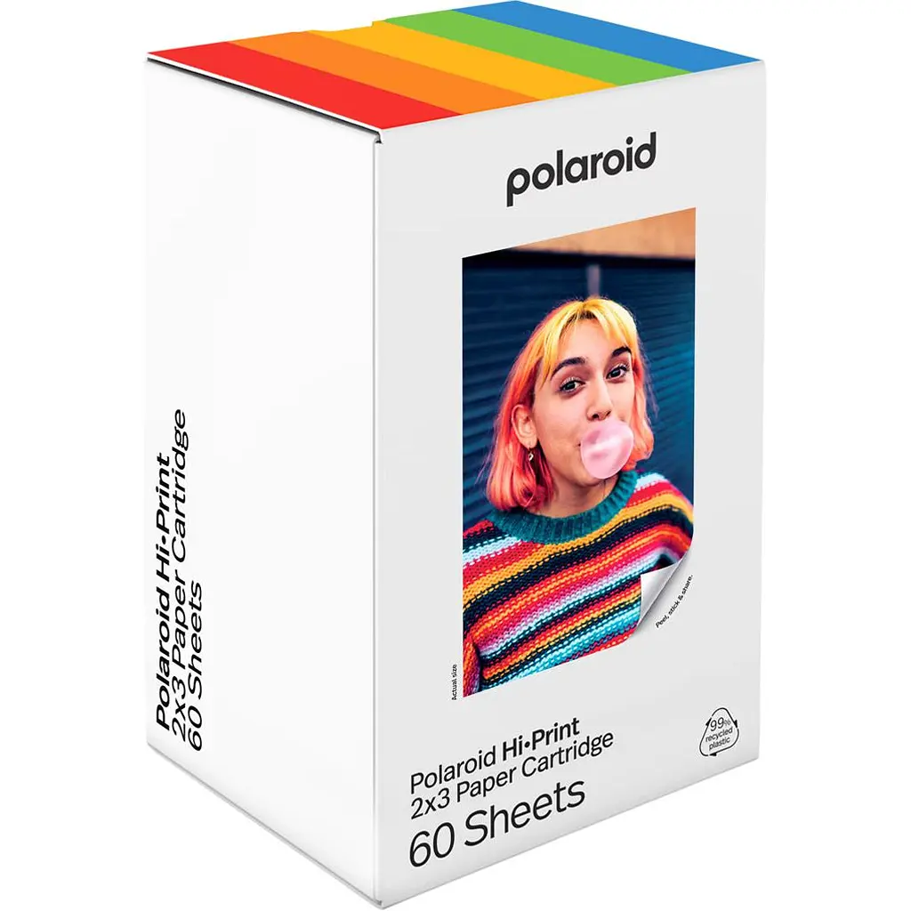 Папір для фотопринтера Polaroid Hi-Print 2.1х3.4` 60шт (6356) [112979] - фото 2