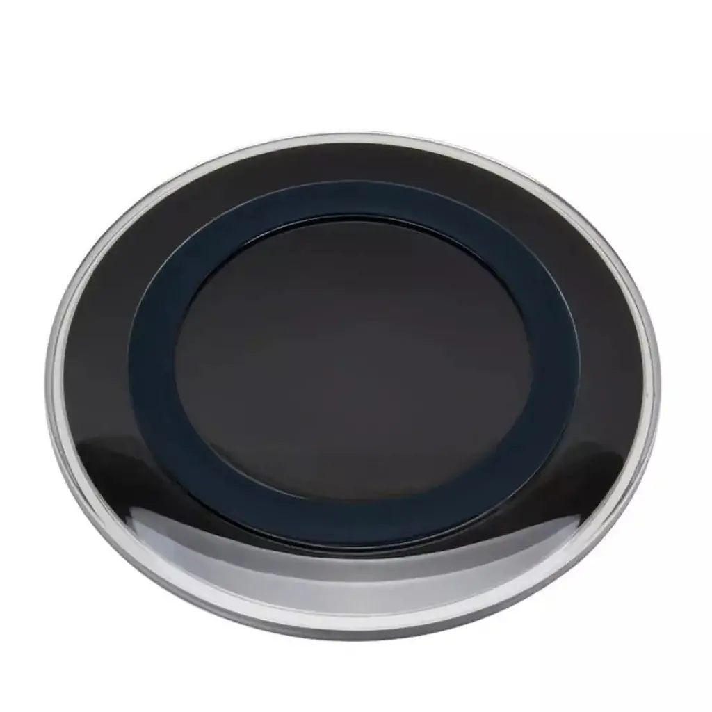Бездротовий зарядний пристрій Wireless Charger A1, круглий, чорний, настільна підставка для телефону - фото 3