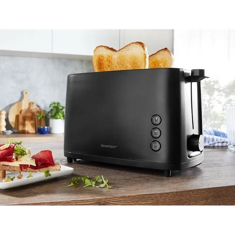 Тостер + подставка для булочек SilverCrest STK 800 A1 800 Вт 6 режимов нержавеющая сталь автоотключение - фото 6