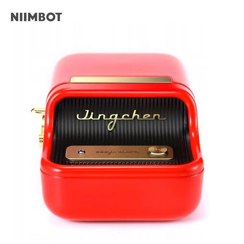 Принтер етикеток стікерів Niimbot B21 Red, термопринтер | + рулон етикеток (230 шт)