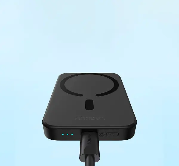 Зовнішній акумулятор Baseus Magnetic Bracket Mini 6000mAh 20W Black (PPCX020001) [101227] - фото 5