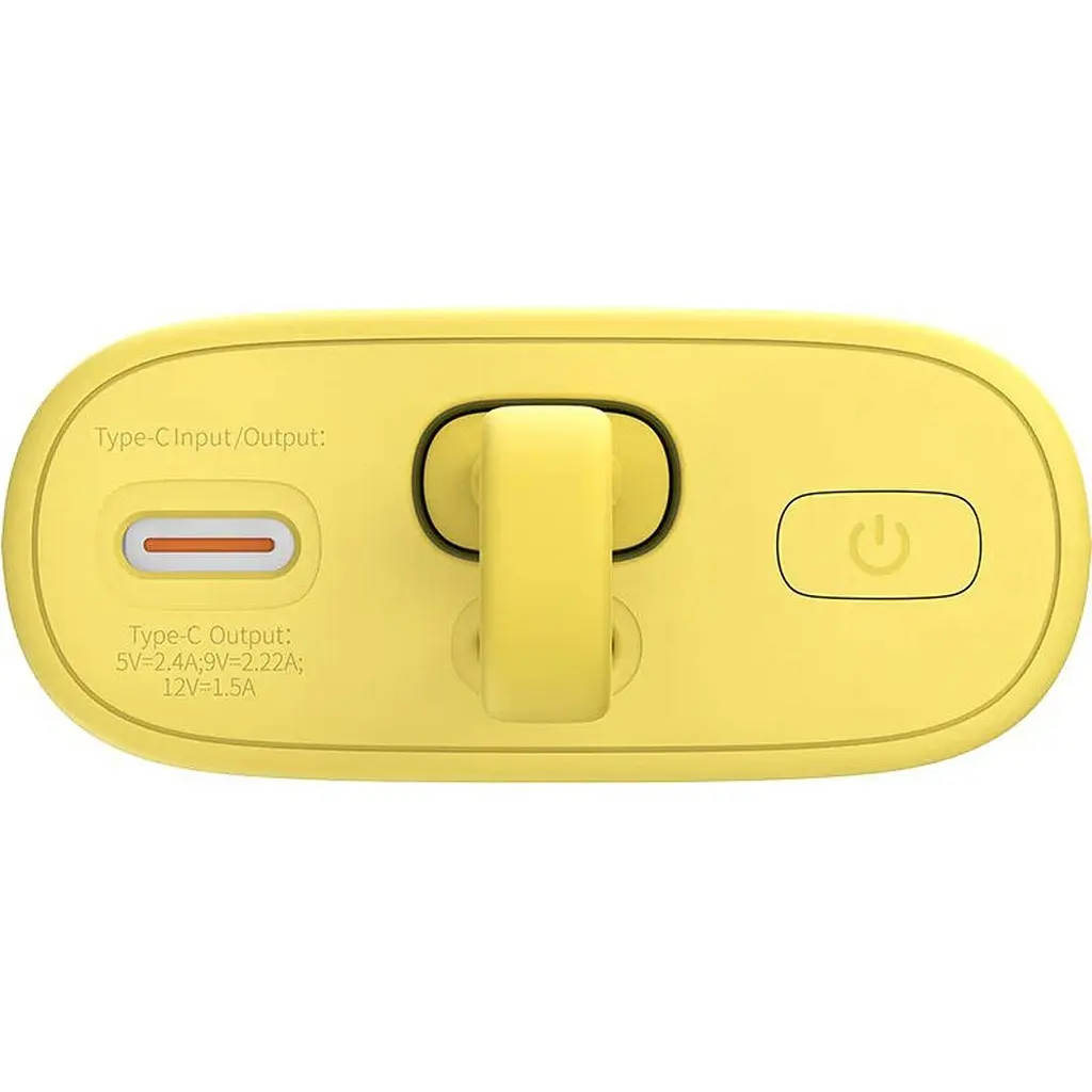 Зовнішній акумулятор Baseus Popsicle Type-C 5200mAh 20W Yellow [P10055600Y12-01] [125028] - фото 6