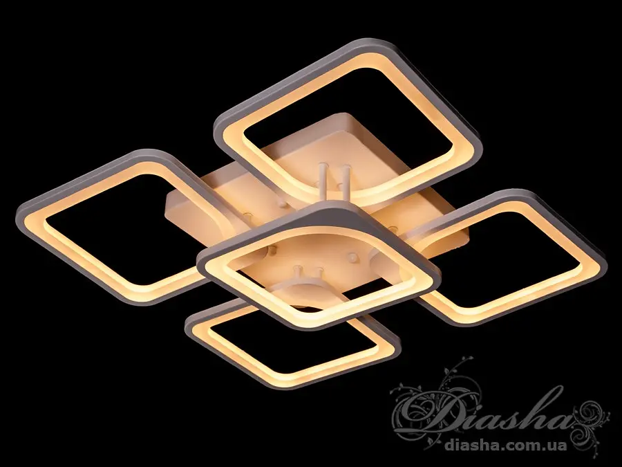 Світлодіодна люстра Diasha 8060/4+1WH - фото 5
