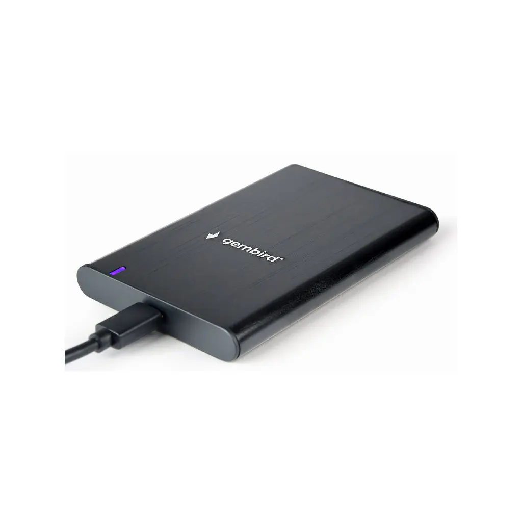 Кишеня зовнішня Gembird 2.5" USB3.1 alum black (EE2-U3S-6) - фото 2