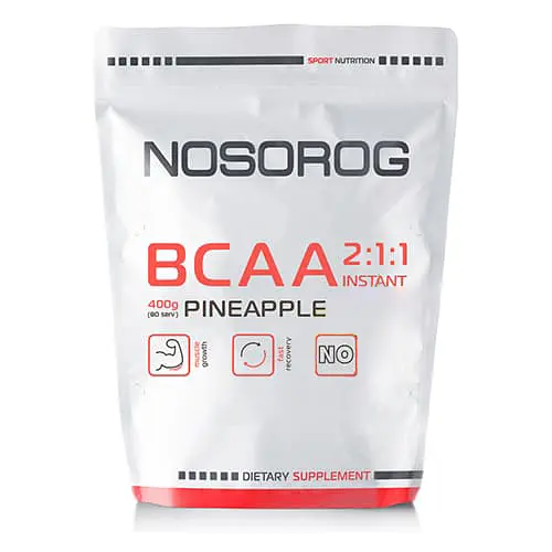Амінокислота Nosorog BCAA 2:1:1 400 грам Без смаку - фото 2