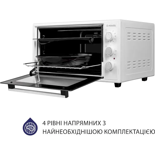 Електрична піч Minola Foe 4815 WH - фото 7