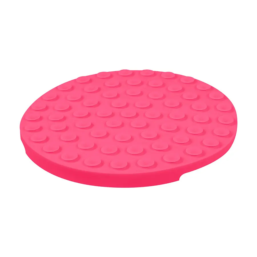 Коврик для слизывания и медленного питания Waudog Silicone 211х211х30 мм розовый - фото 5
