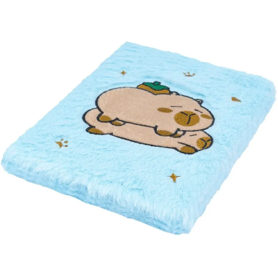 Блокнот А5 ZiBi Capybara 25 Kids Line плюшевый клетка 80 листов (ZB.700046) - фото 3