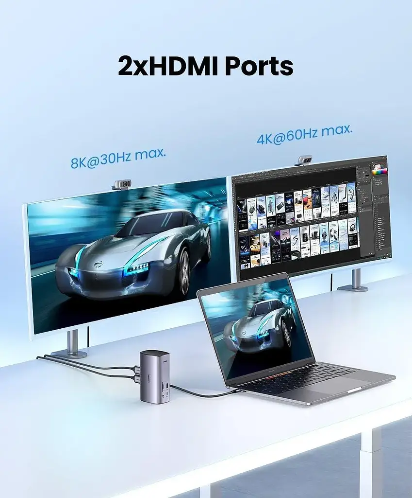 USB-хаб Ugreen USB-C Multifunctional Docking Station(13-in-1) (UGR-90325) - фото 3