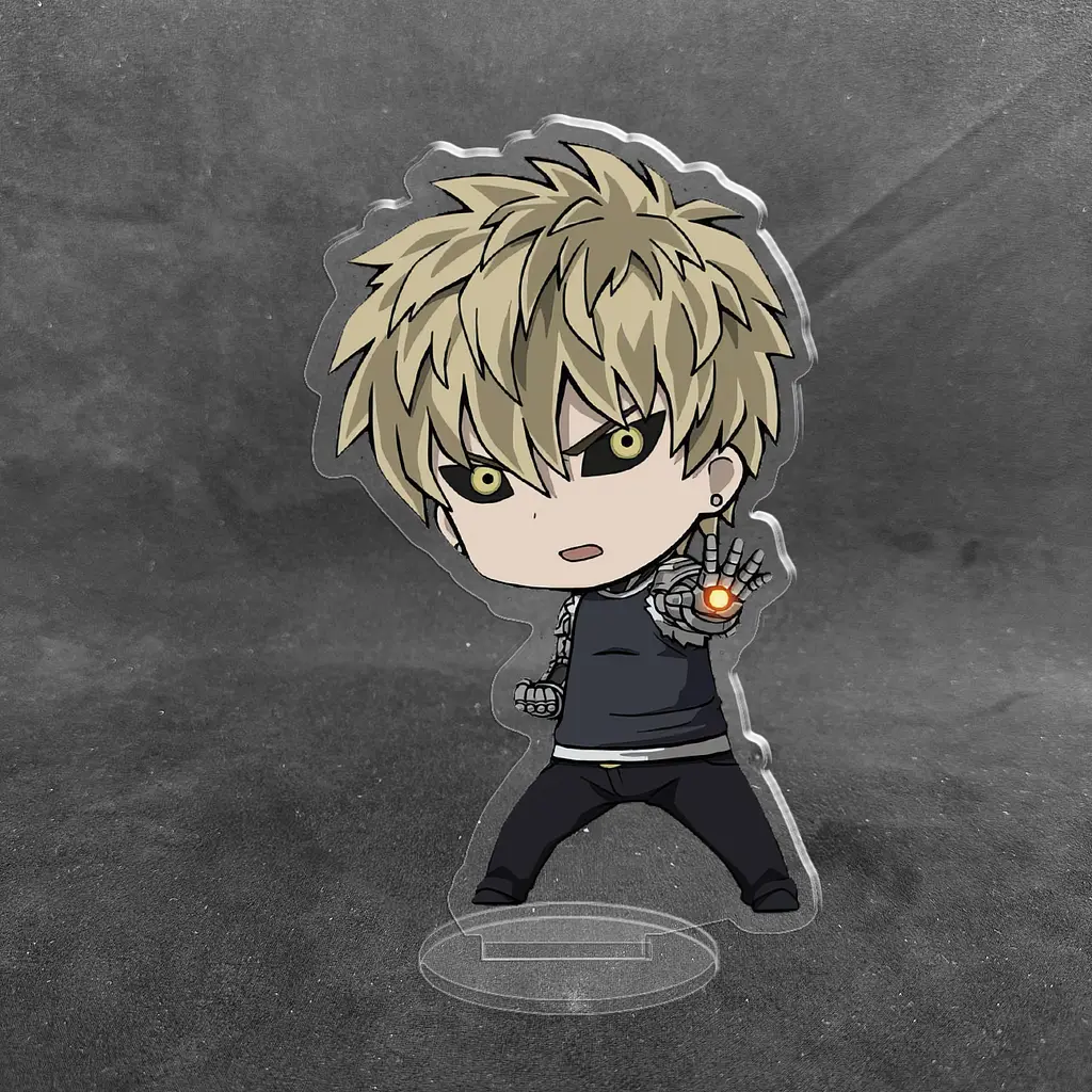 Акрилова колекційна фігурка Чібі Chibi OnePunchMan Genos 10 см