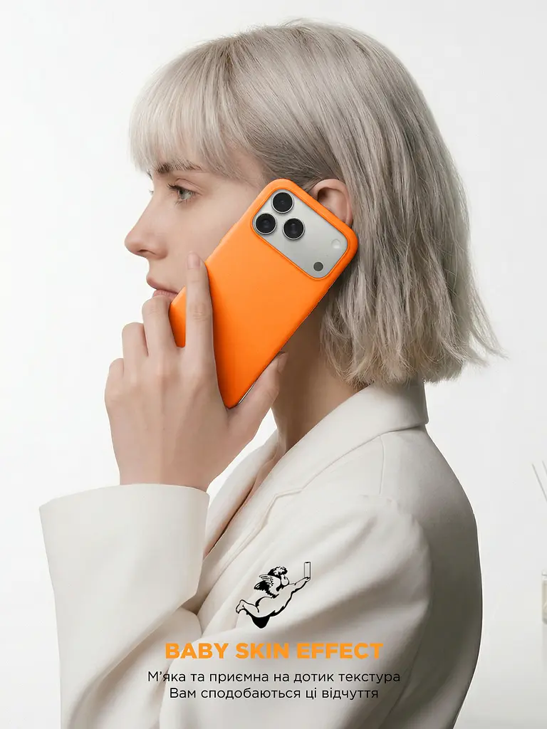 Силиконовый чехол с MagSafe для Apple iPhone 17 Pro Max, ICON2 MagCase, оранжевый, противоударный, панель с мягкой подкладкой, защита всего корпуса, поддержка беспроводной зарядки, совместим с защитными стеклами и пленками, ArmorStandart (ARM86682) - фото 9