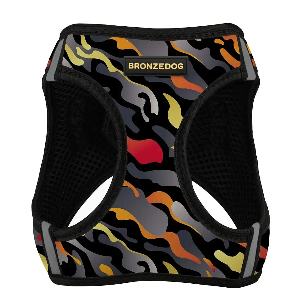 Шлея для собак Bronzedog Sport Vest Гравітація XXS 15х13х3 см чорно-сіра - фото 2