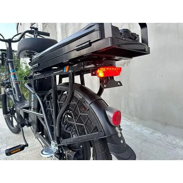 Электровелосипед Green Giant U18" 600W 60V 26Ah + сиденье/багажник черный - фото 9