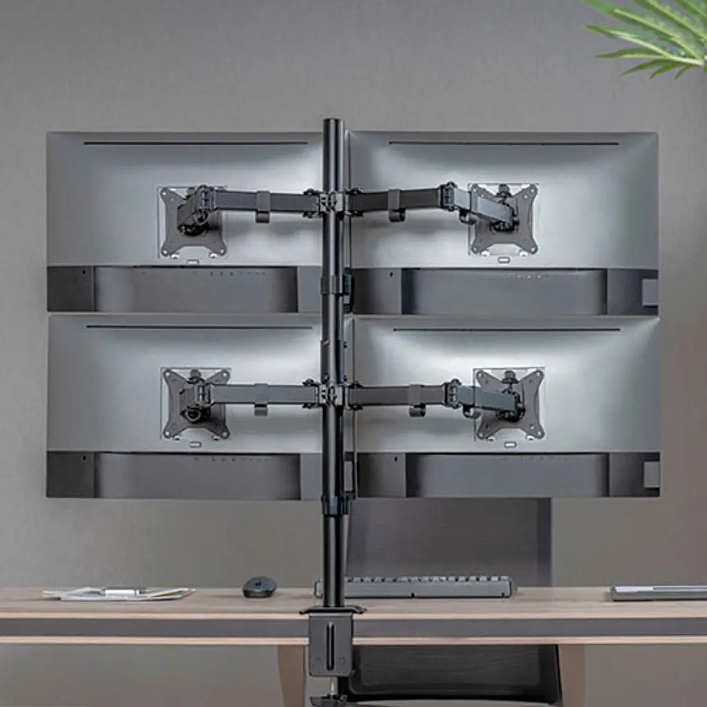 Настільне кріплення для моніторів HiSmart HS082437 17-32` Black [109027] - фото 4