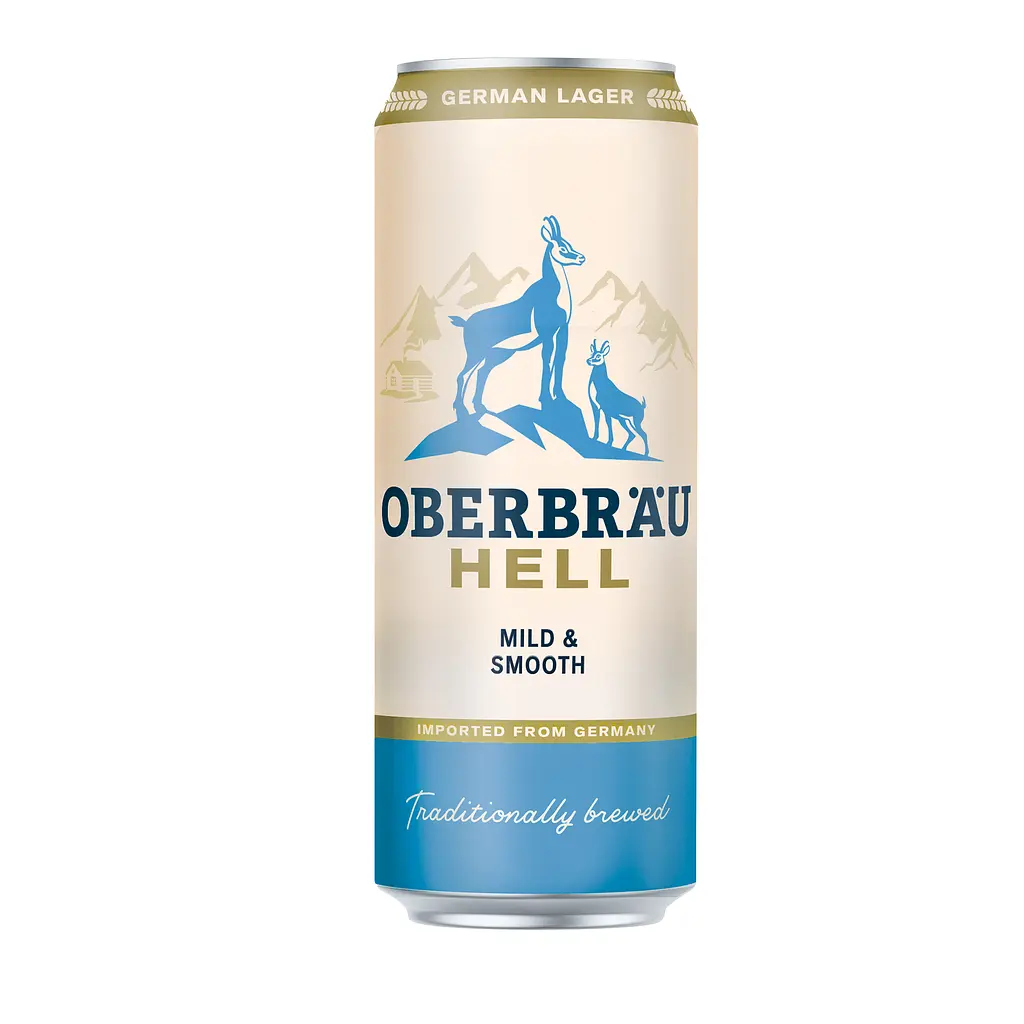 Пиво Oberbrau Hell світле фільтроване 5% 0.5 л