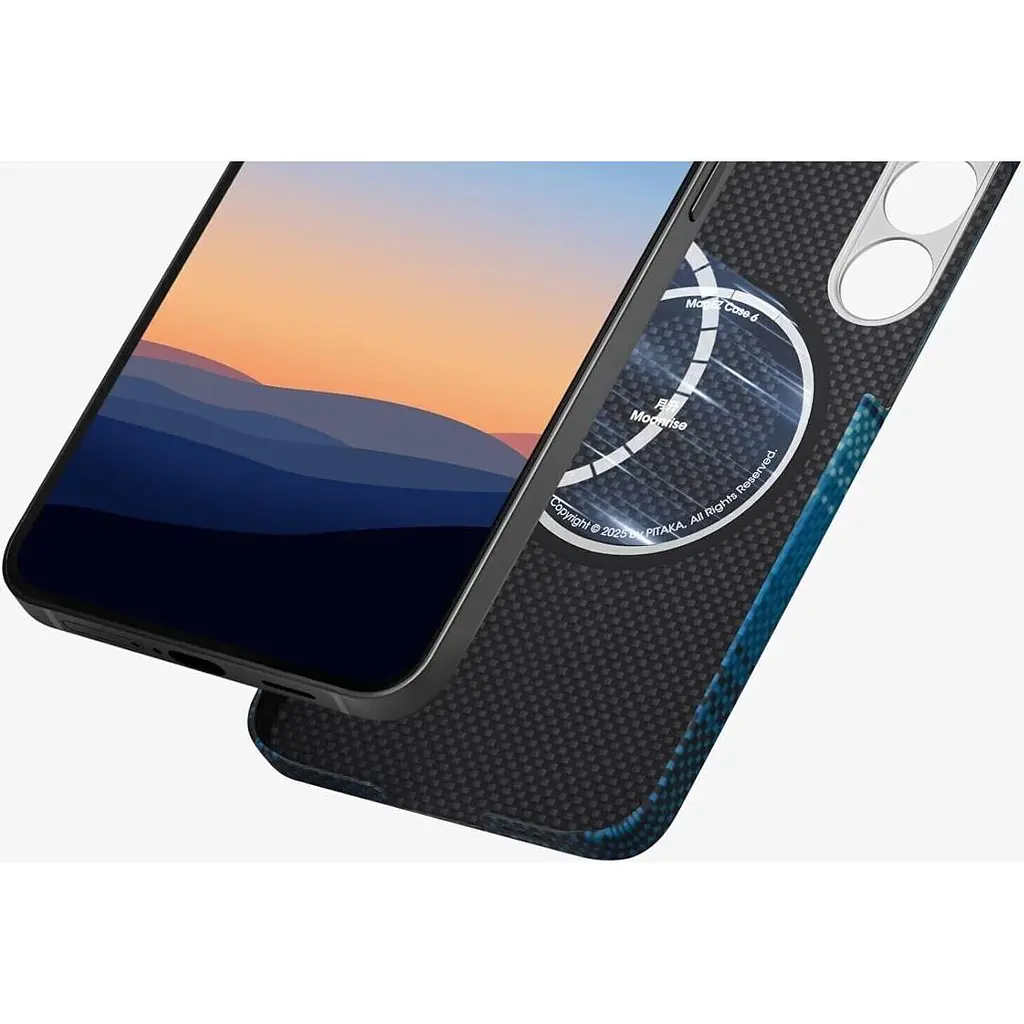 Чехол Pitaka MagEZ Tactile Woven Case для Samsung Galaxy S25 Plus Moonrise [KS2502S] [128408] - фото 4