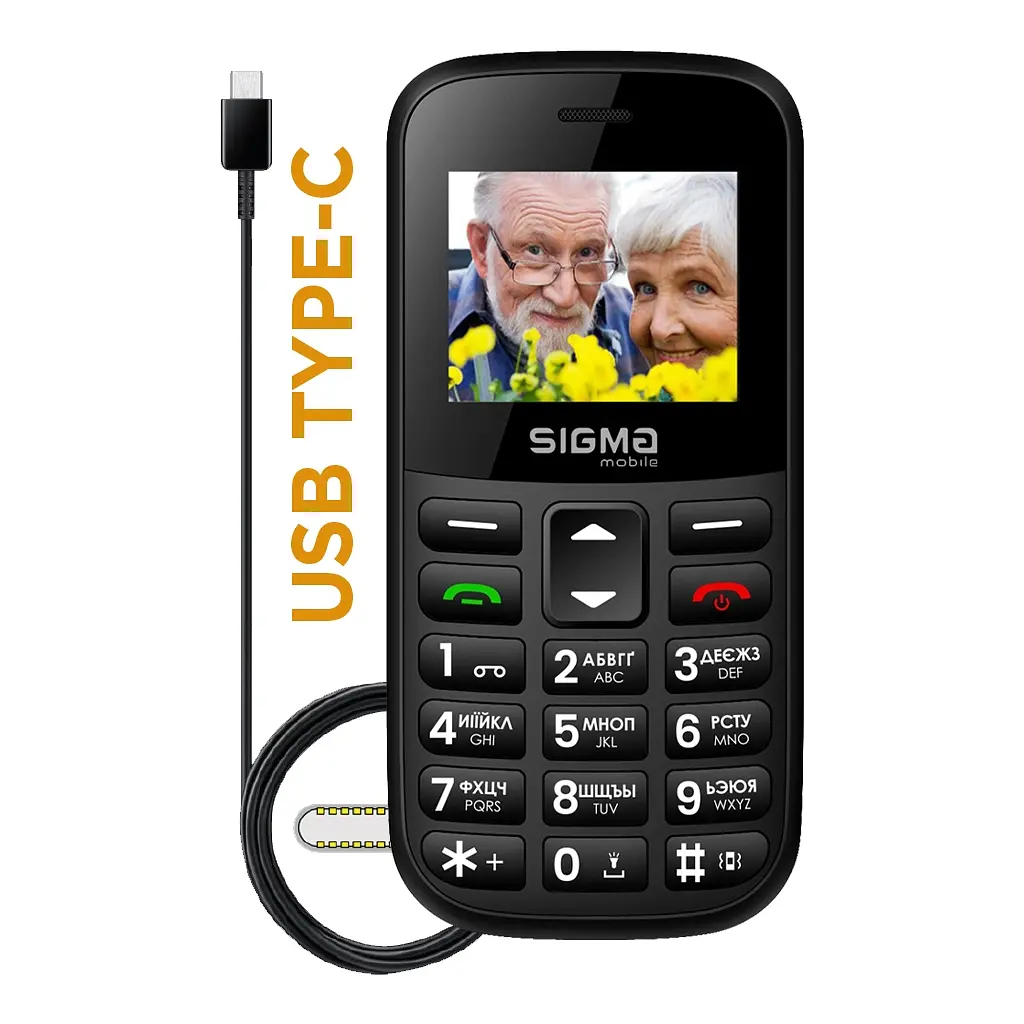 Мобільний телефон Sigma Comfort 50 EASY TYPE-C Black (4827798585214) - фото 2