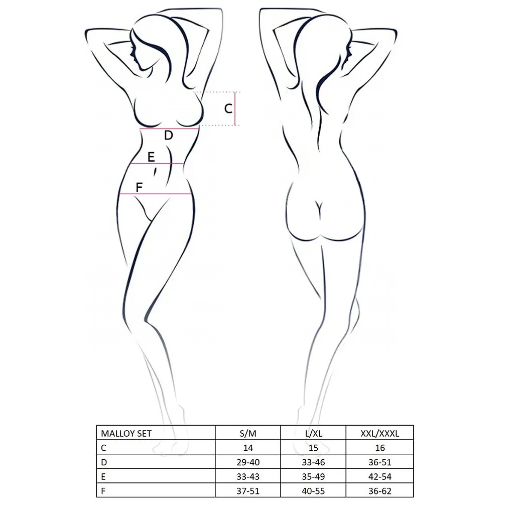 Костюм зайчика Passion MALLOY SET S/M, трусики, топік і вушка - фото 3