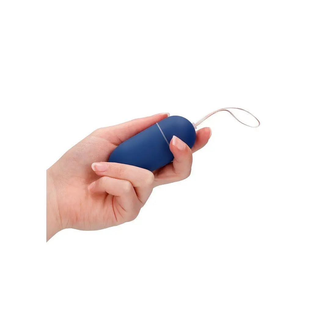 Віброяйце ShotsToys Remote Vibrating Egg, 8 см (синій) - фото 6