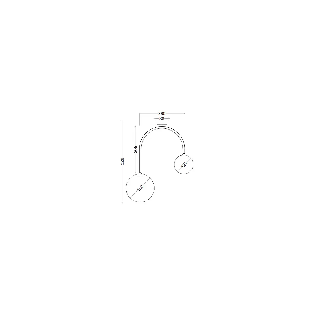 Світильник BL 1110-2P BK - фото 2