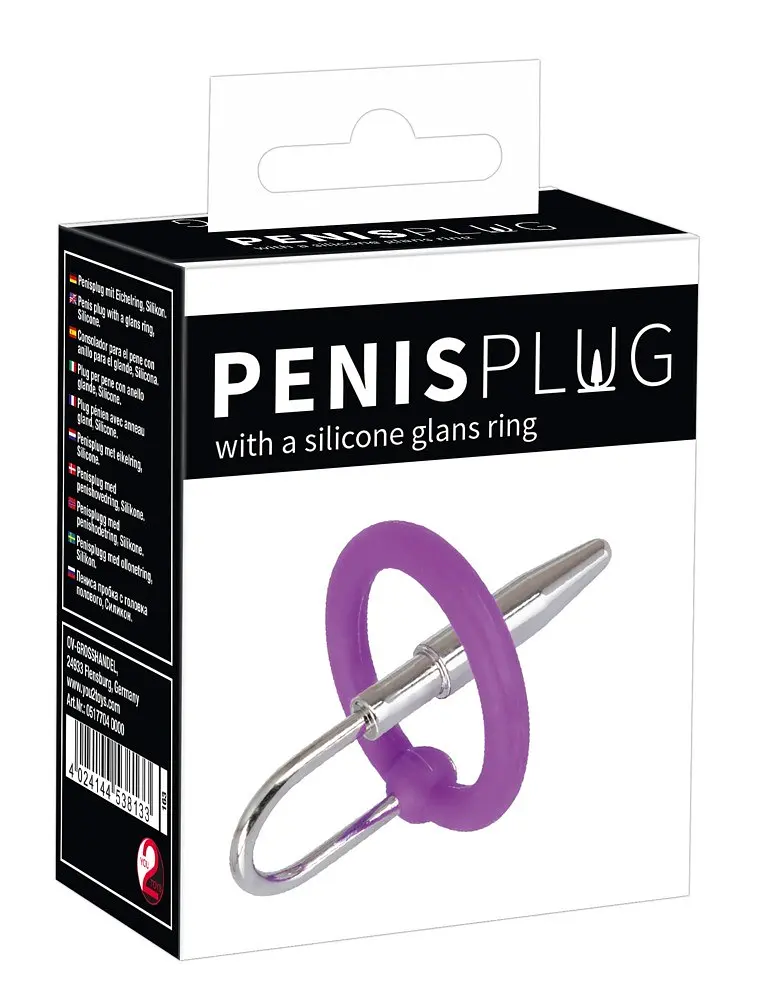 Стимулятор уретри Orion - Penis Plug With Silicone Glans Ring, 4.5х0.8 см - фото 4