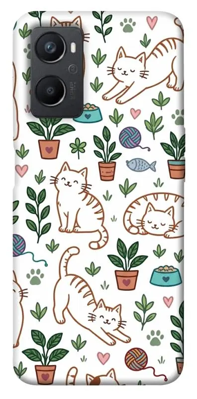 TPU чохол Demsky Cats pattern для Oppo A96