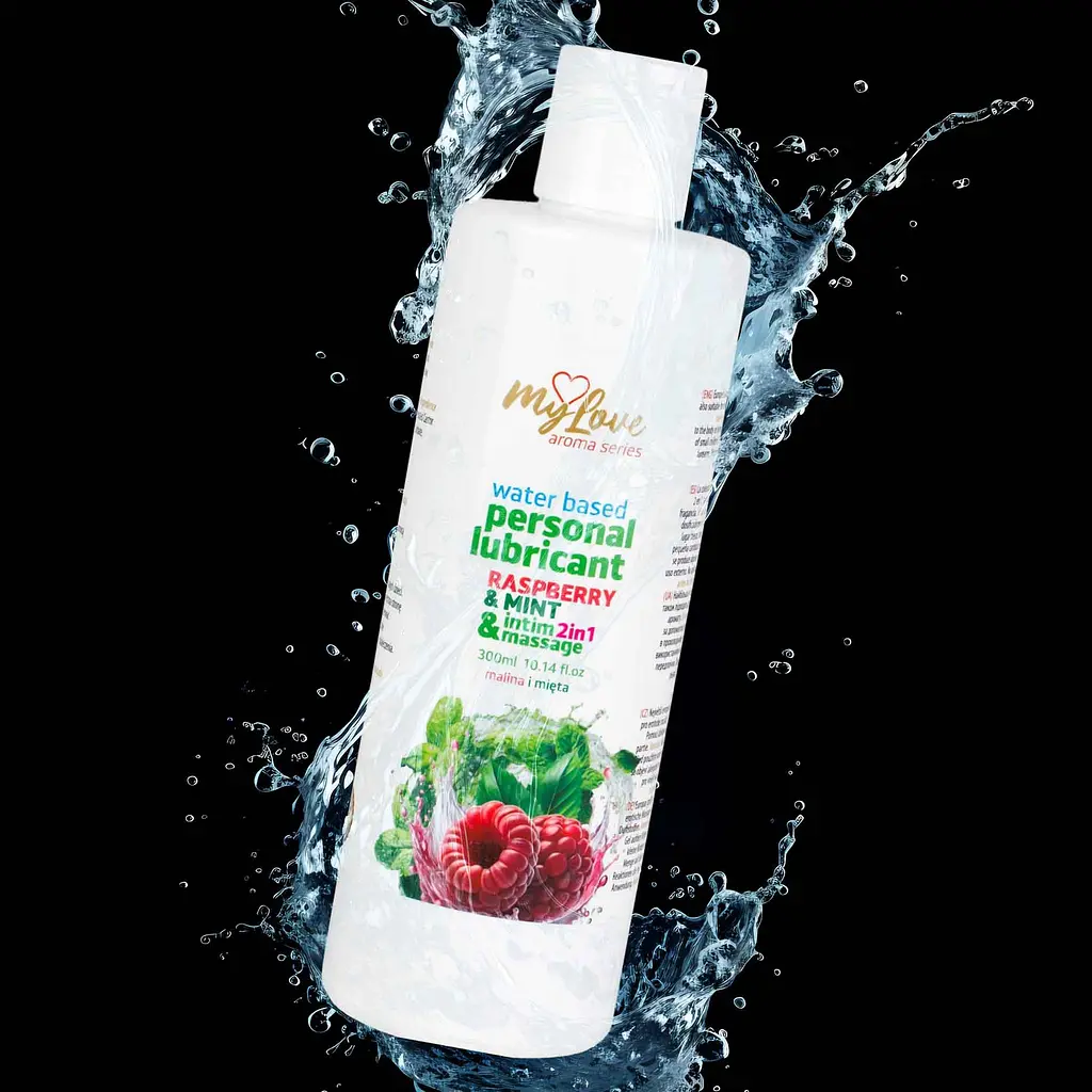 Лубрикант и массажный гель MyLove Aroma Series Raspberry & Mint 300 мл - фото 4