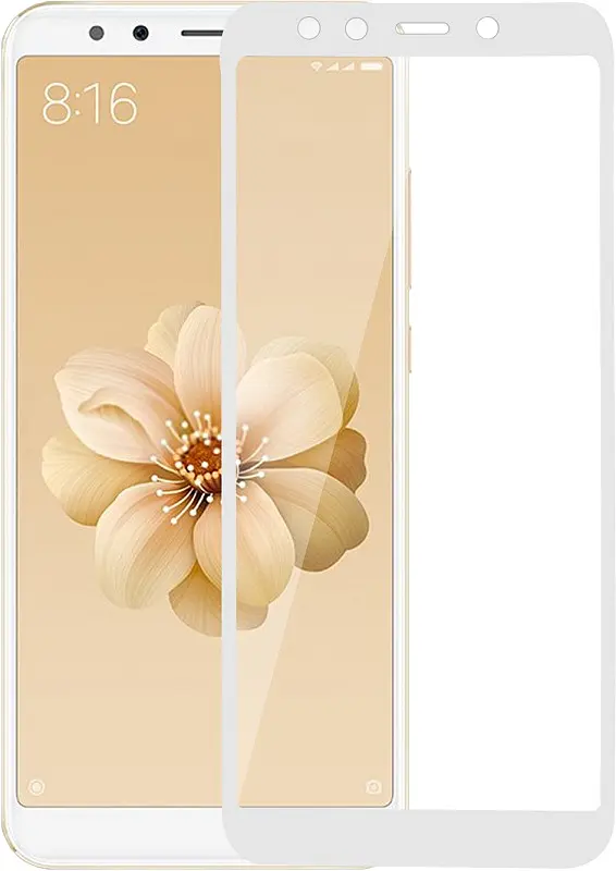 Захисне скло Tempered Glass 3D Full Glue Xiaomi Mi A2 / Mi 6X white - фото 2