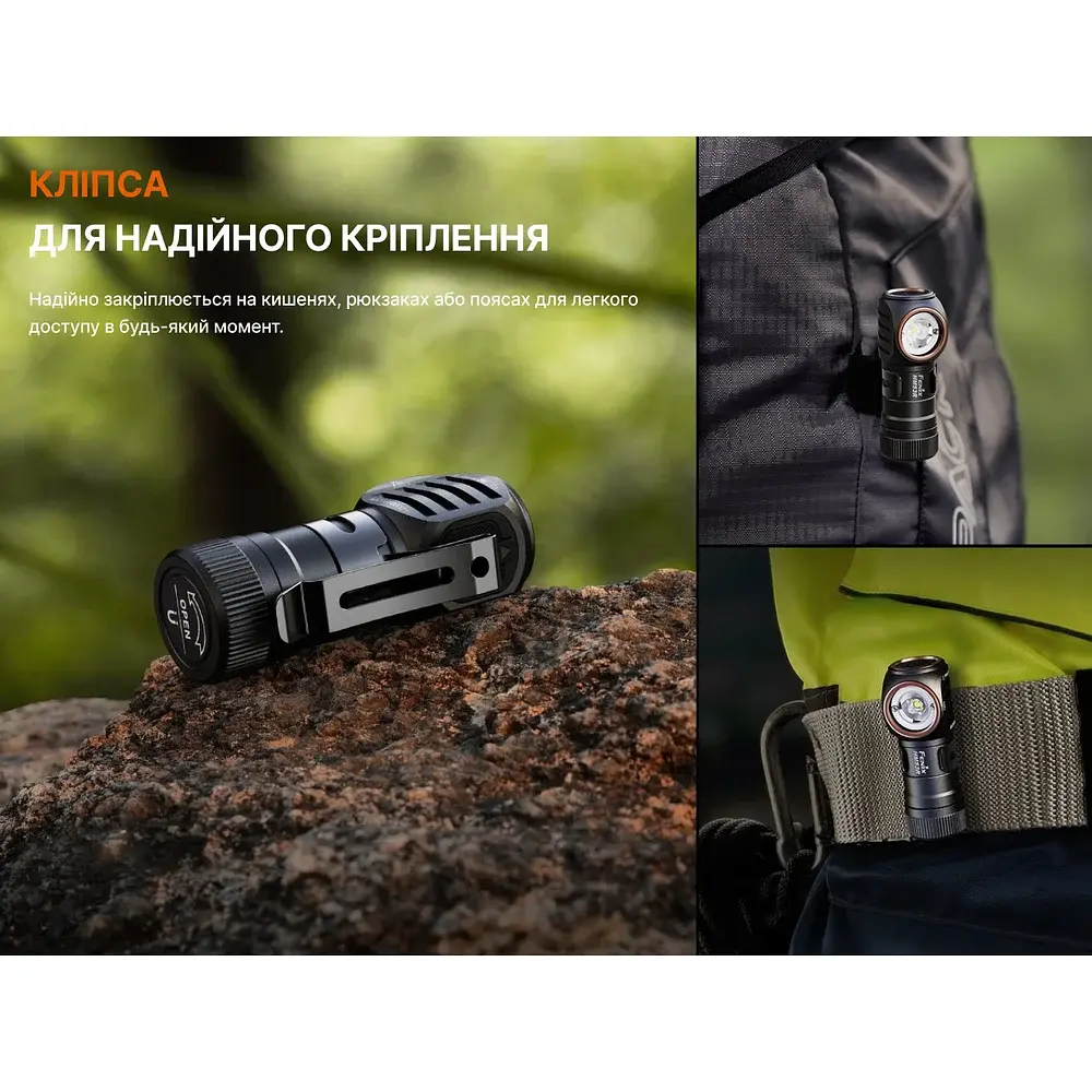 Налобний ліхтар Fenix HM53R 1200 лм, авіаційний алюміній, 71x37x36 мм, чорний - фото 11