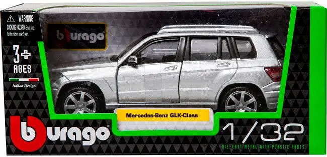 Автомодель - MERCEDES BENZ GLK-CLASS (асорті червоний, сріблястий, 1:32) 18-43016 - фото 5