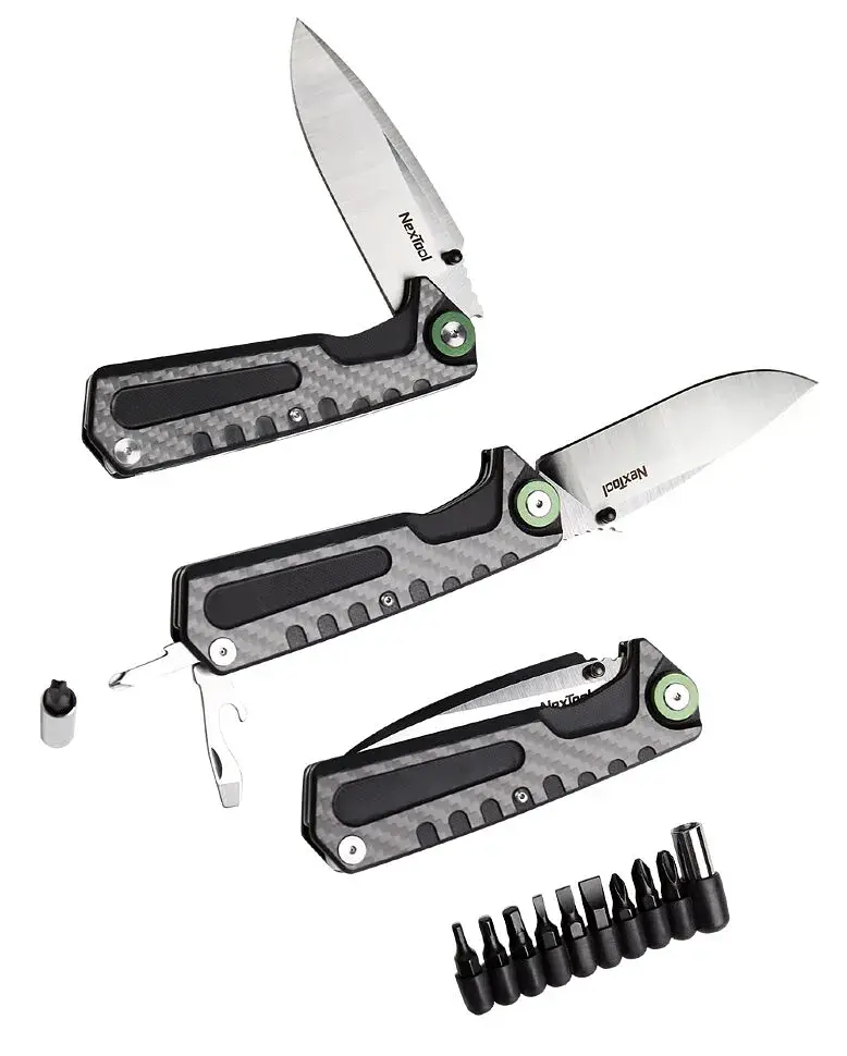Багатофункціональний ніж Xiaomi NexTool 3 в 1 NE20021 Black (6945064210863) - фото 7