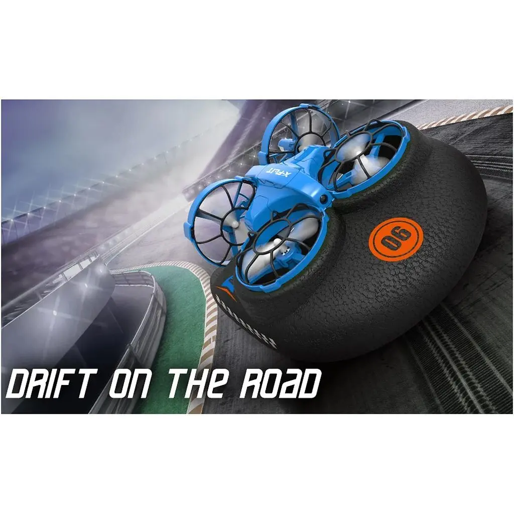 Квадрокоптер JJRC H116 Vehicle Drone Boat 3 in 1 Black-Blue [132078] - фото 2