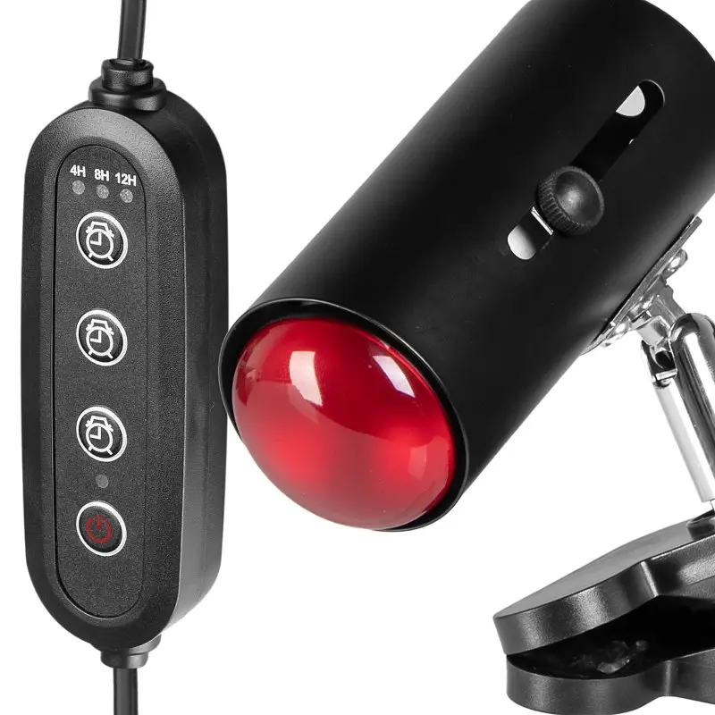 Світильник з затискної ручкою і таймером Terrario ReptiSun Time Control 200W - фото 5