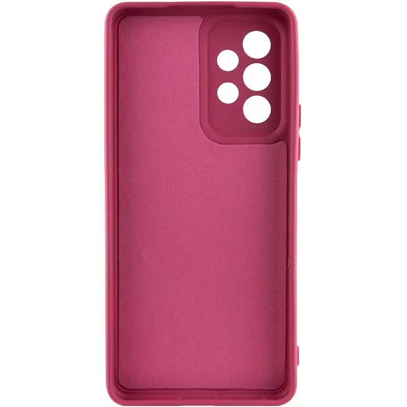 Чехол TPU GETMAN Liquid Silk Full Camera для Samsung Galaxy A13 4G Бордовый / Marsala - фото 2
