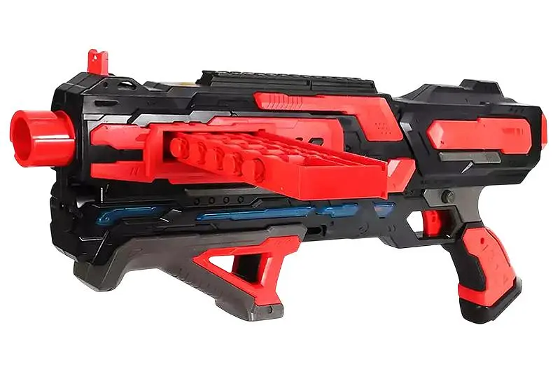 Іграшковий бластер стріляє м'якими поролоновими кулями Tack Pro Storm Clip X FJ8882 у коробці р.59х8х29см - фото 2
