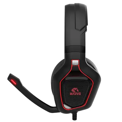 Наушники Marvo HG8960 Pro Red-LED Black/Red (HG8960) - фото 3