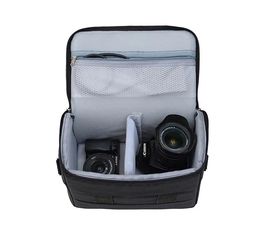 Сумка для фотокамери No Brand Sony/Nikon/Canon EOS 31.5x20x16 см Чорний (IBF085BR) - фото 6
