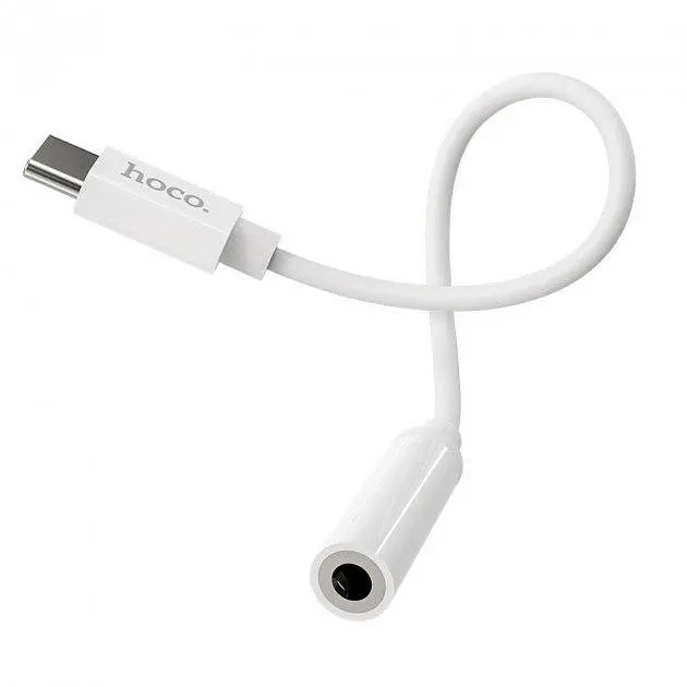 Перехідник Hoco LS30 Digital Type-C на 3.5 Audio converter White - фото 3