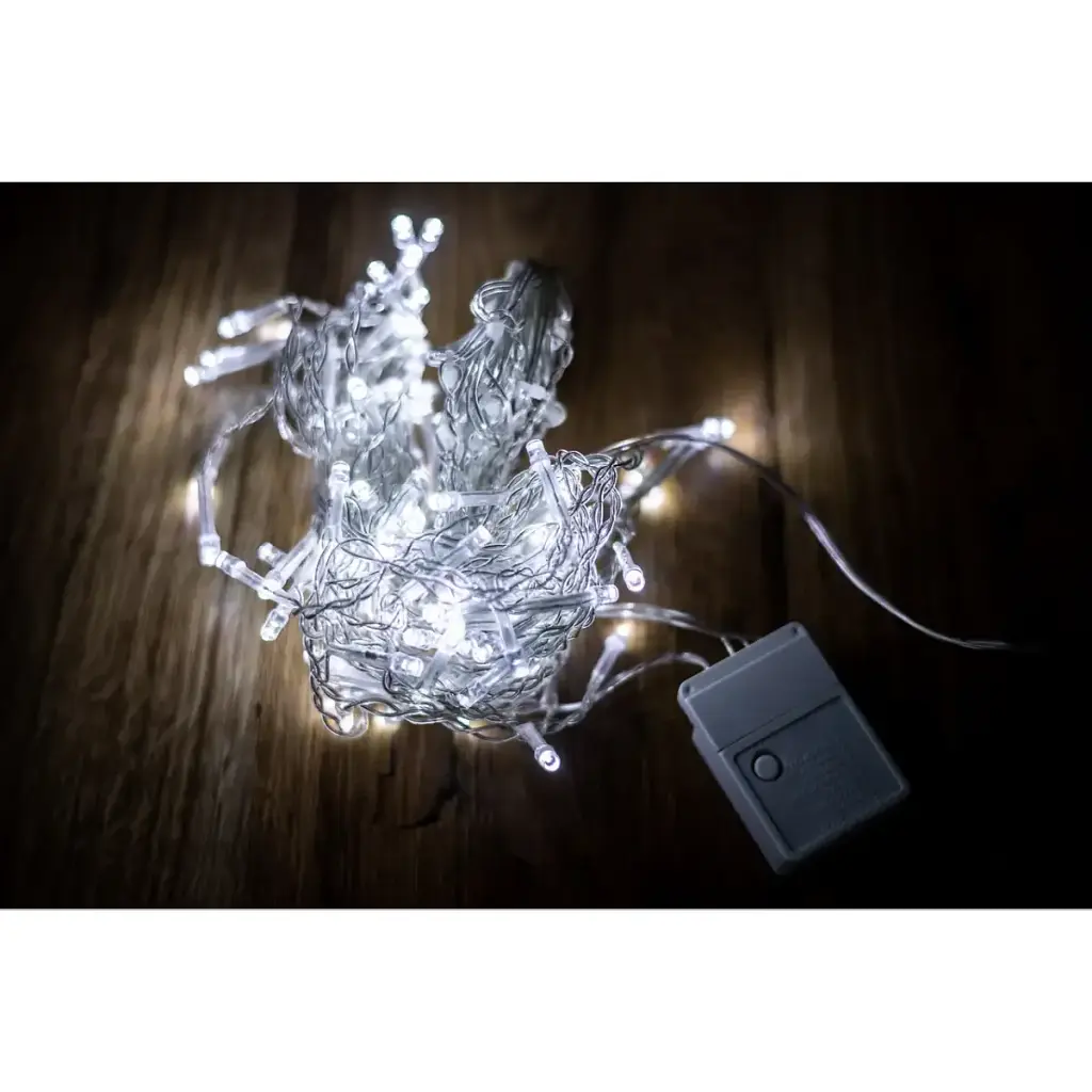 Электрогирлянда BPNY LED Сорочка тепло-белая 100LED 2.5х0.5 м 220V (102994) - фото 2