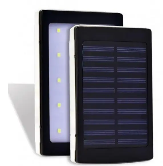 Мобільна зарядка Power Bank Metal + LED Solar 90000 mAh - фото 4