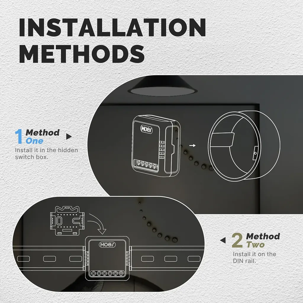 Розумне реле Zigbee Moes ZM-104-M Tuya Smart Switch 10 А - фото 5