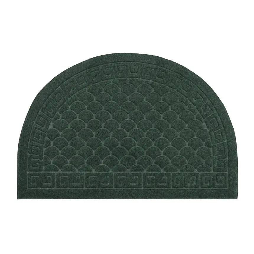 Килимок придверний Eco Fabric Луска півколо без кромки смарагд 40 х 60 см (4060-021) - фото 3